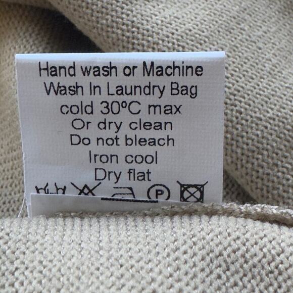 JWD V-NECK LONG SLEEVE RELAXED FIT PULLOVER SWEATER IN KHAKI NWT WOMEN'S LARGE - Picture 15 of 15